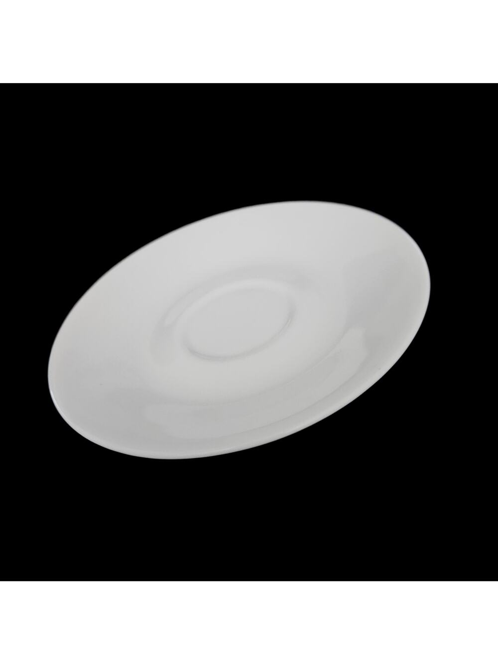 Corelle Winter Frost White 6.25" Saucers Set of 4 White Glass Plates